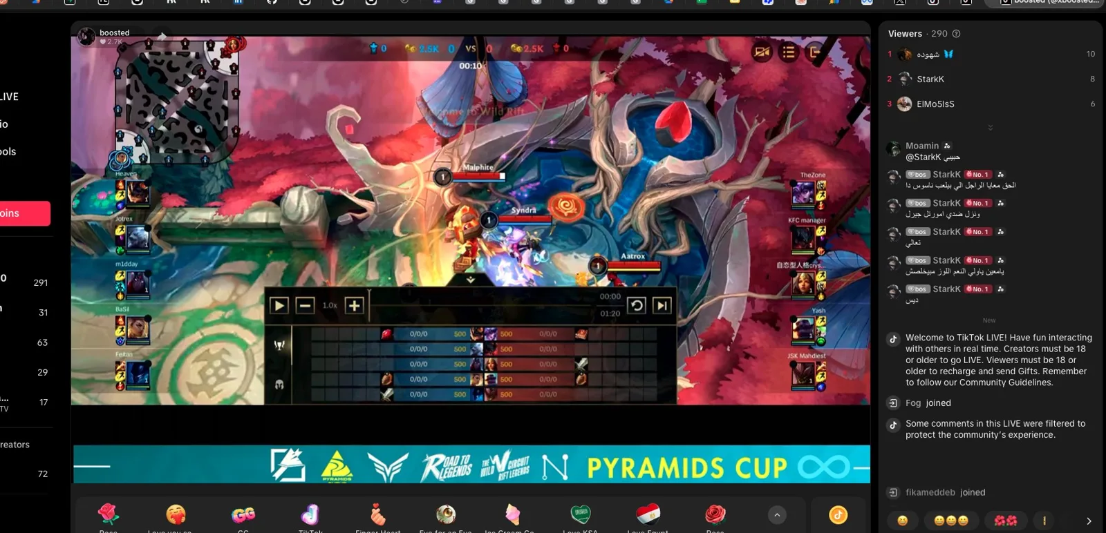 The Grand Final on a creator stream